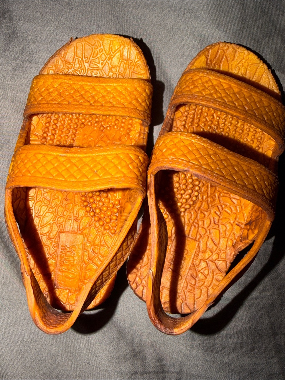 Kids Orange Sandal Slides - Comfortable Everyday Sandals